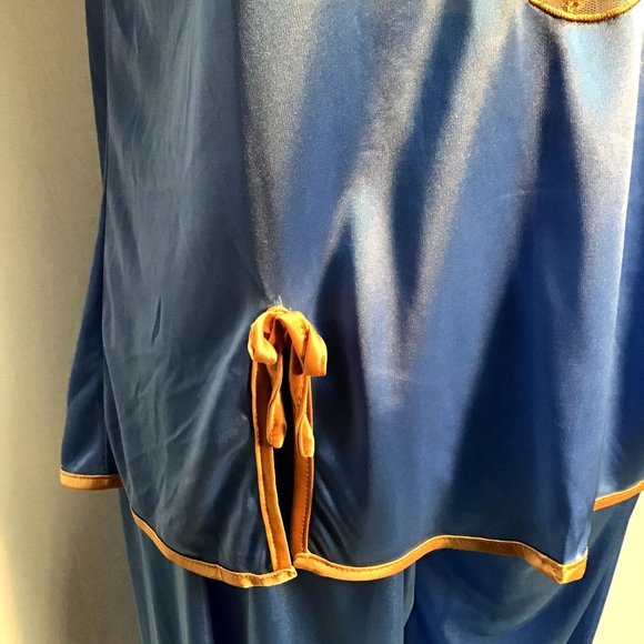 Satin, "Vintage Look", 2-PC Pajamas - Picture 7 of 12